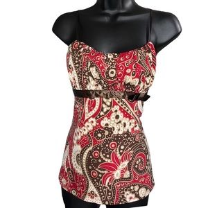 Rampage Floral Print Cami Size L